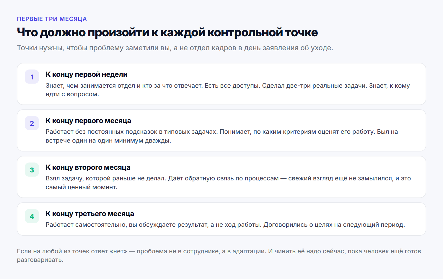 Что должно быть достигнуто к каждой точке